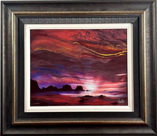 Ashton Howard Gold Coast Dye Sublimation on Aluminum, COA