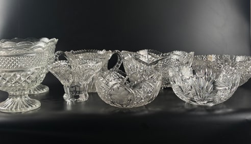Cut and Pressed Crystal and Glass Tableware