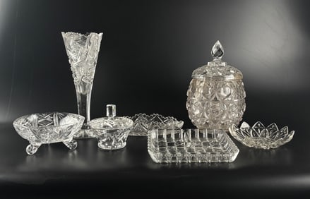 Crystal, Pressed and Cut Glass Decorative Tableware