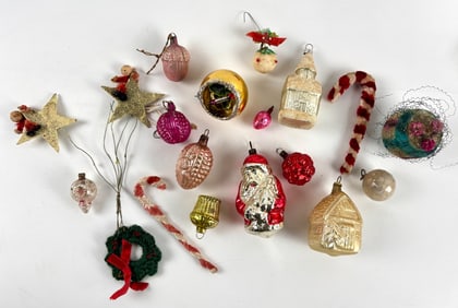 Victorian to Mid Century Christmas Ornaments