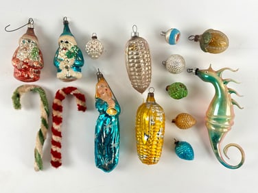 Vintage Glass Christmas Ornaments