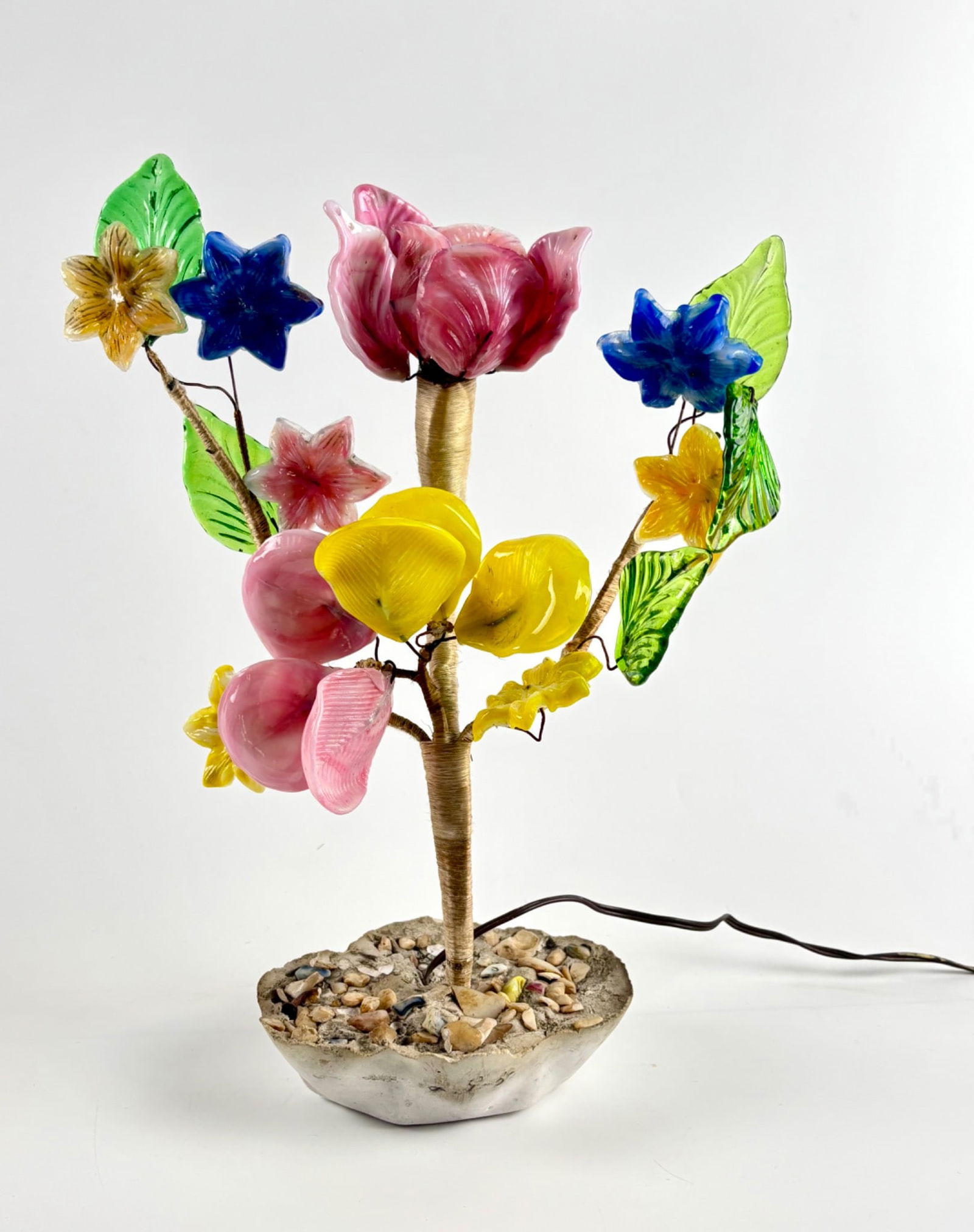 Murano Glass Flower Bouquet Lamp (1 of 14)