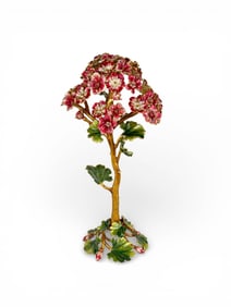 Jay Strongwater Thea Geranium Flower Objet in Original Box