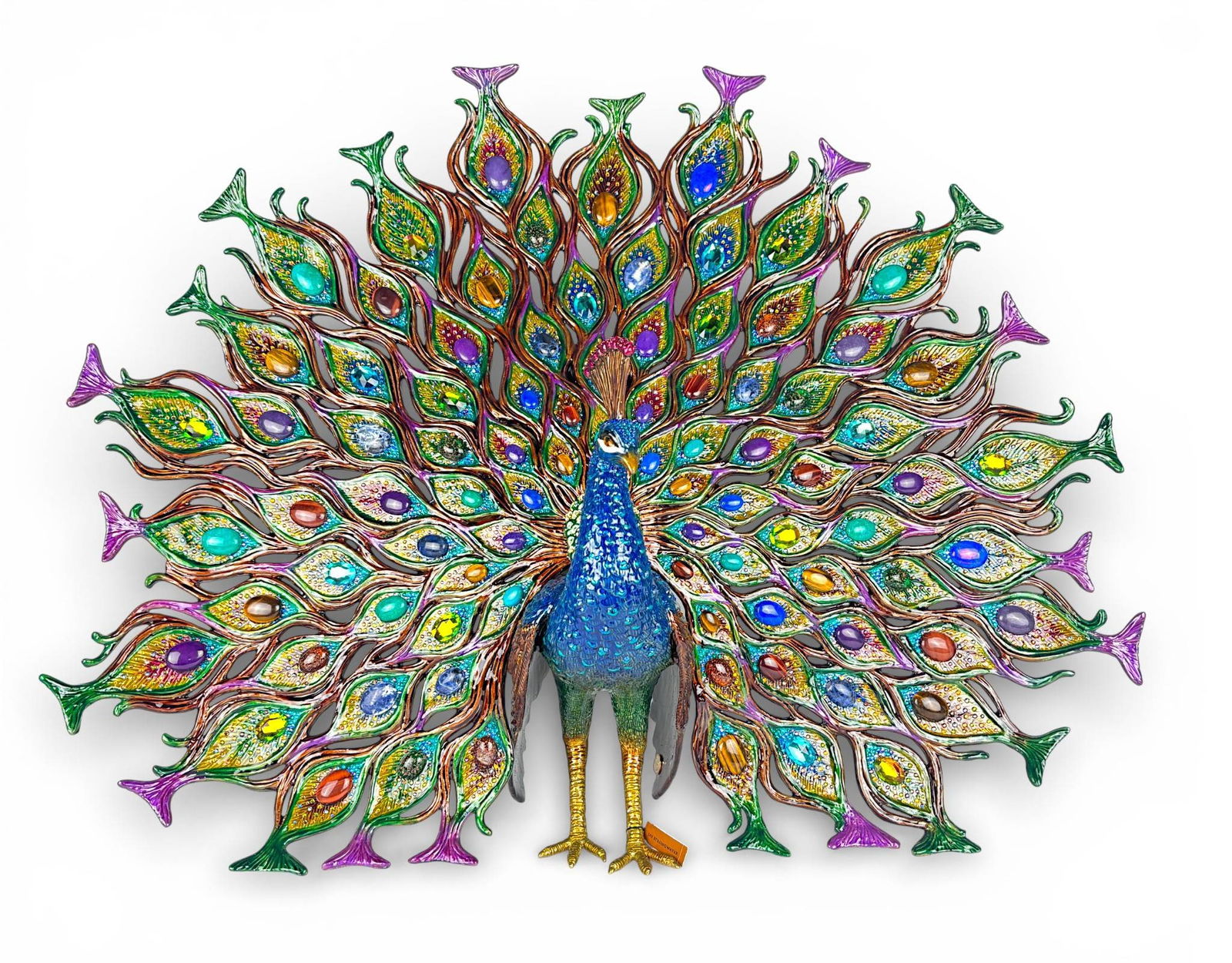 Jay Strongwater Stanton Fan Tail Peacock in Original Box (1 of 16)