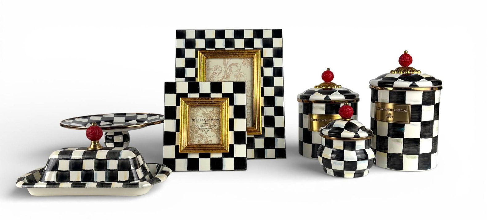 MacKenzie Childs Courtly Check Kitchen Accessories and Photo Frames Set (1 of 15)