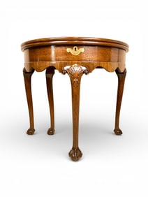 Kittinger CW156 Claw Foot Mahogany Games Table