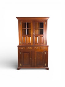 Kittinger Williamsburg Stebback Hutch with Brass Hardware