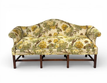 Kittinger Newport Mahogany Sofa with Bergamo Upholstery