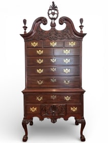 Kindel Philadelphia Mahongany Highboy
