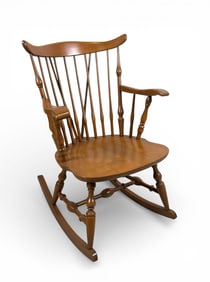 Hale Maple Windor Rocking Chair with Spindle Backrest
