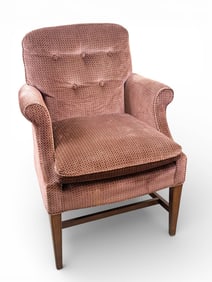 Connecticut House Inc Upholstered Armchair with Wooden Frame
