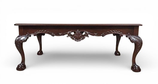 Stickley Mahogany Ball and Claw Coffee Table