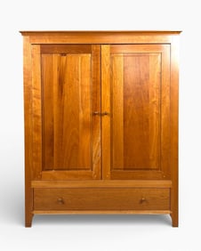 Solid Cherry Shaker Cabinet by Harden Transitions Furniture