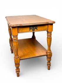 Early Ethan Allen 1960s Two Tier End Table by Baumritter