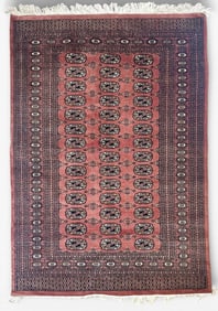Fine Hand Knotted Princess Bokhara Rug, 4 x 6