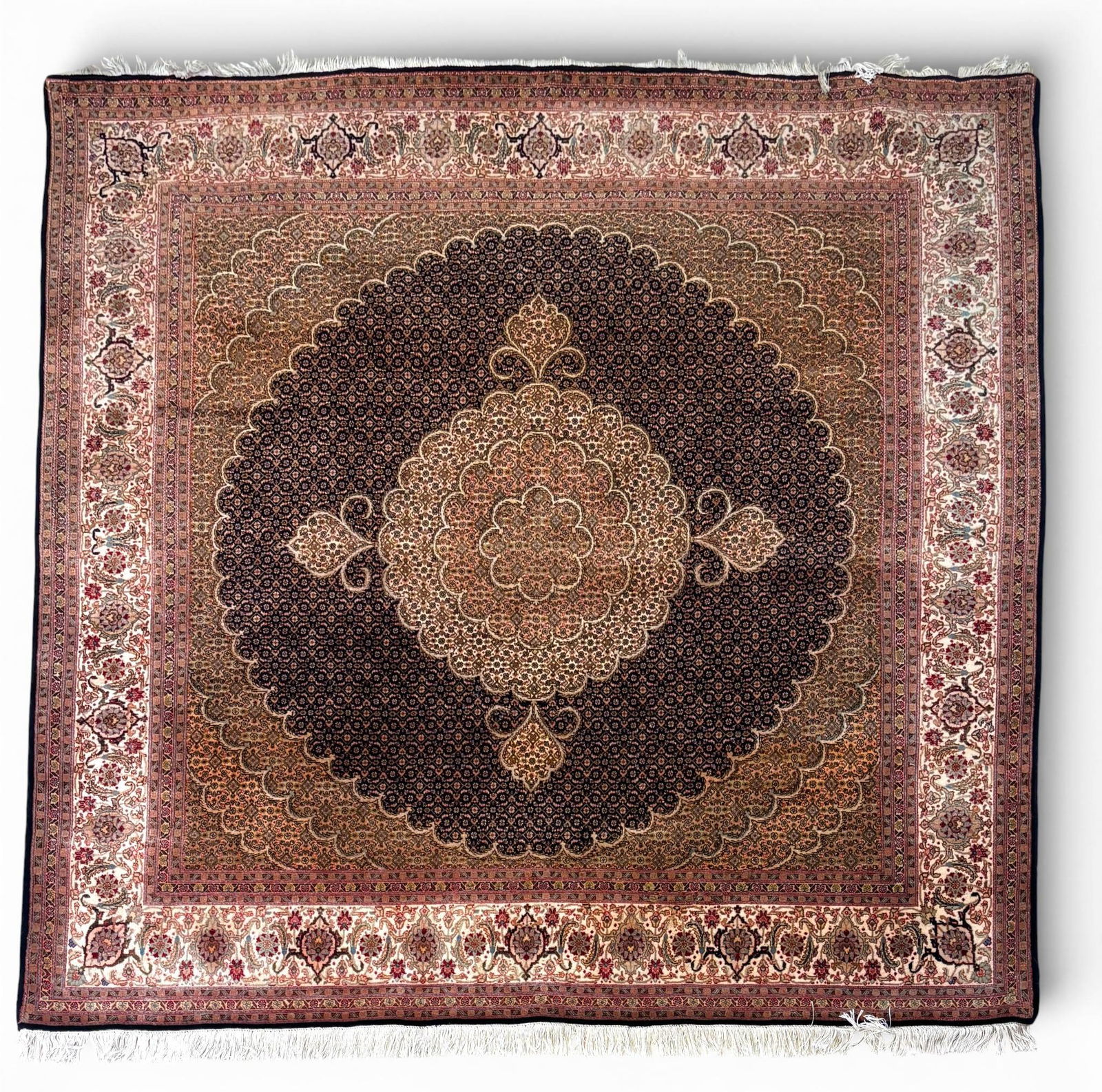 Mahhi Tabriz Silk and Wool Blend Persian Rug Very Fine (1 of 15)