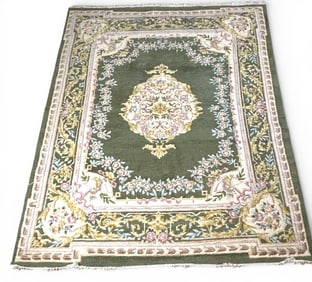 Aubusson Hand Woven Oriental Rug 8 x 10 Pande Caameron