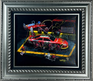 Michael Godard Grape Pit. Giclee on Canvas. Signed.