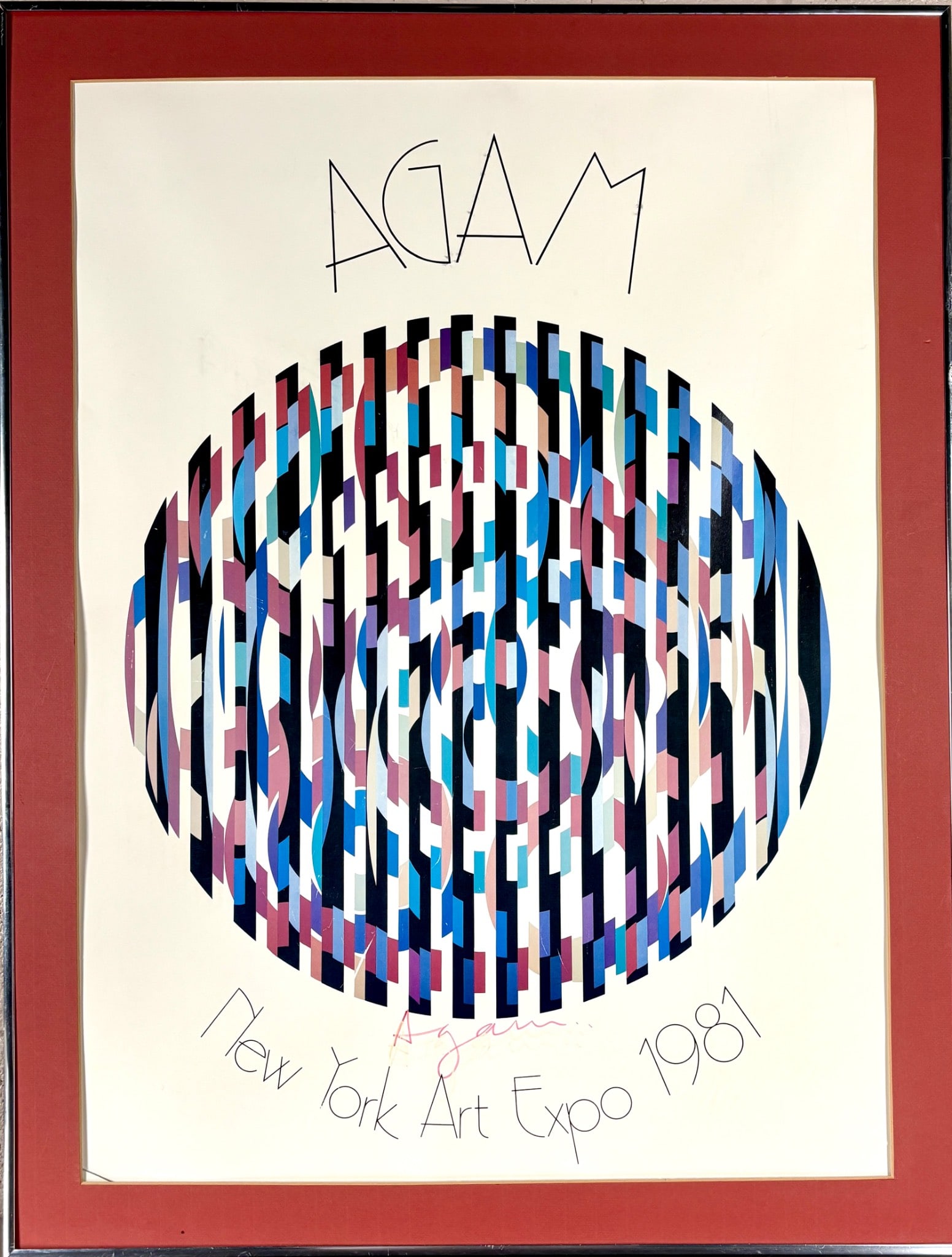 Agam New York Art Expo 1981 Signed Poster (1 of 8)