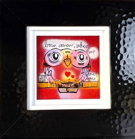 Born Anew When We Met You by LEBO Mixed Media on Plexiglass