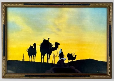 Desert Prayer Silhouette Print by B. Major