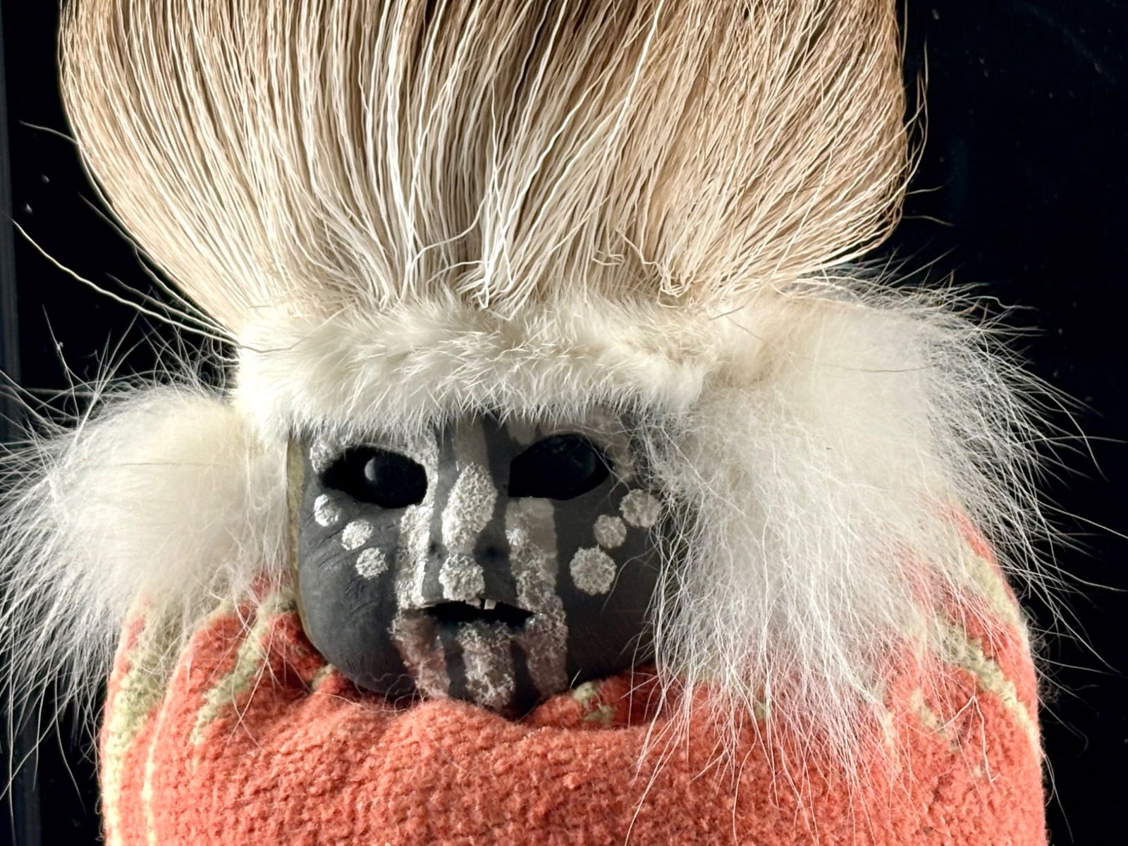 Native-Inspired Infant Effigy Shadow Box Assemblage with Decorative Elements - 2