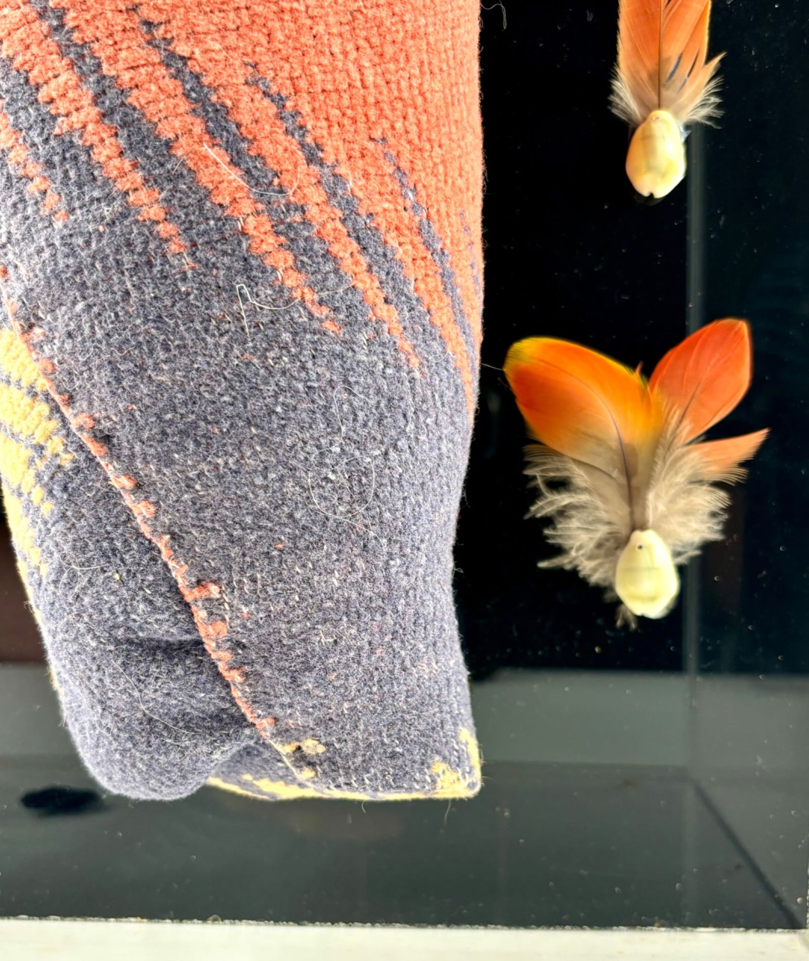 Native-Inspired Infant Effigy Shadow Box Assemblage with Decorative Elements - 4