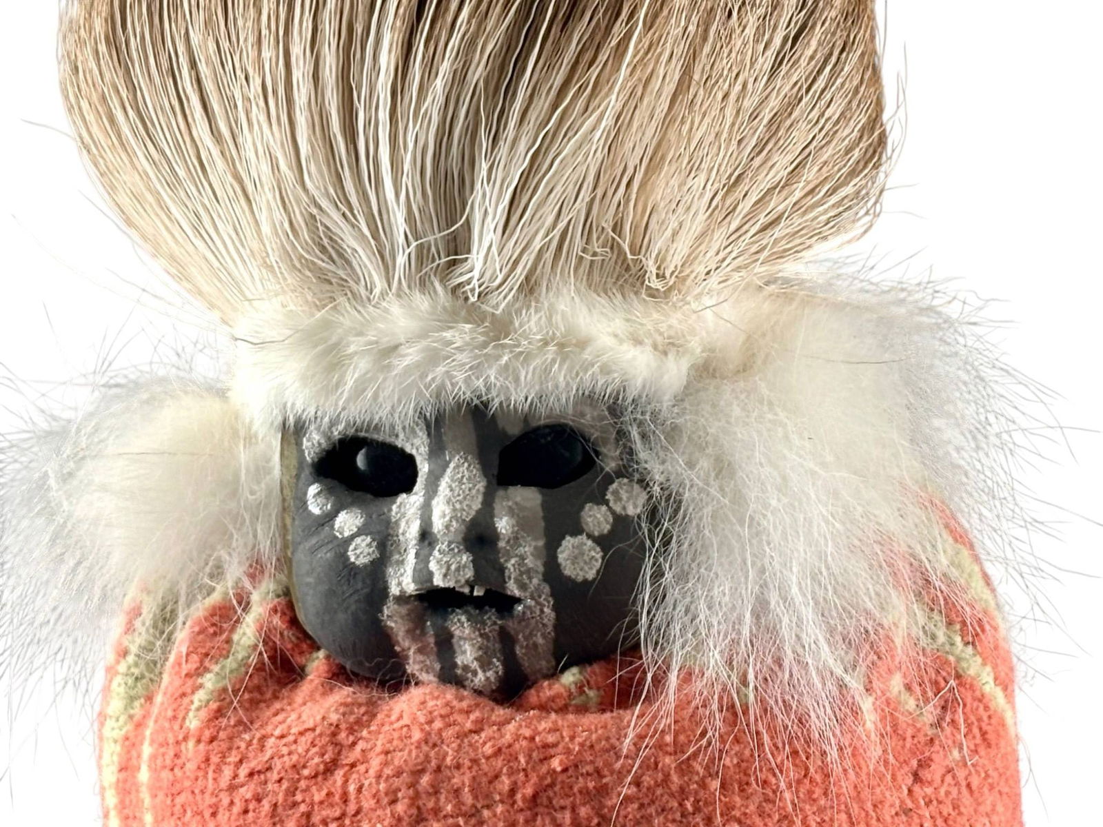 Native-Inspired Infant Effigy Shadow Box Assemblage with Decorative Elements - 6