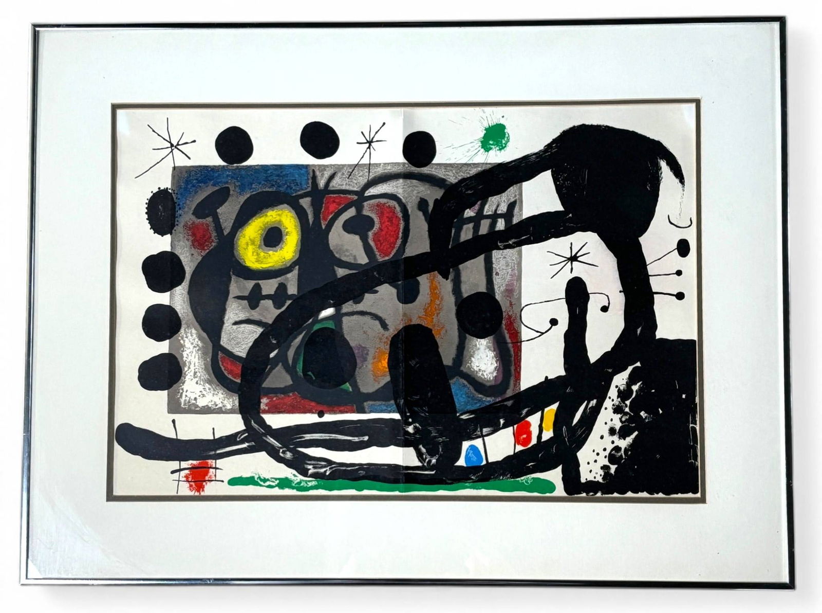 Joan Miro Derriere le Miroir Dog Original Lithograph with COA (1 of 9)