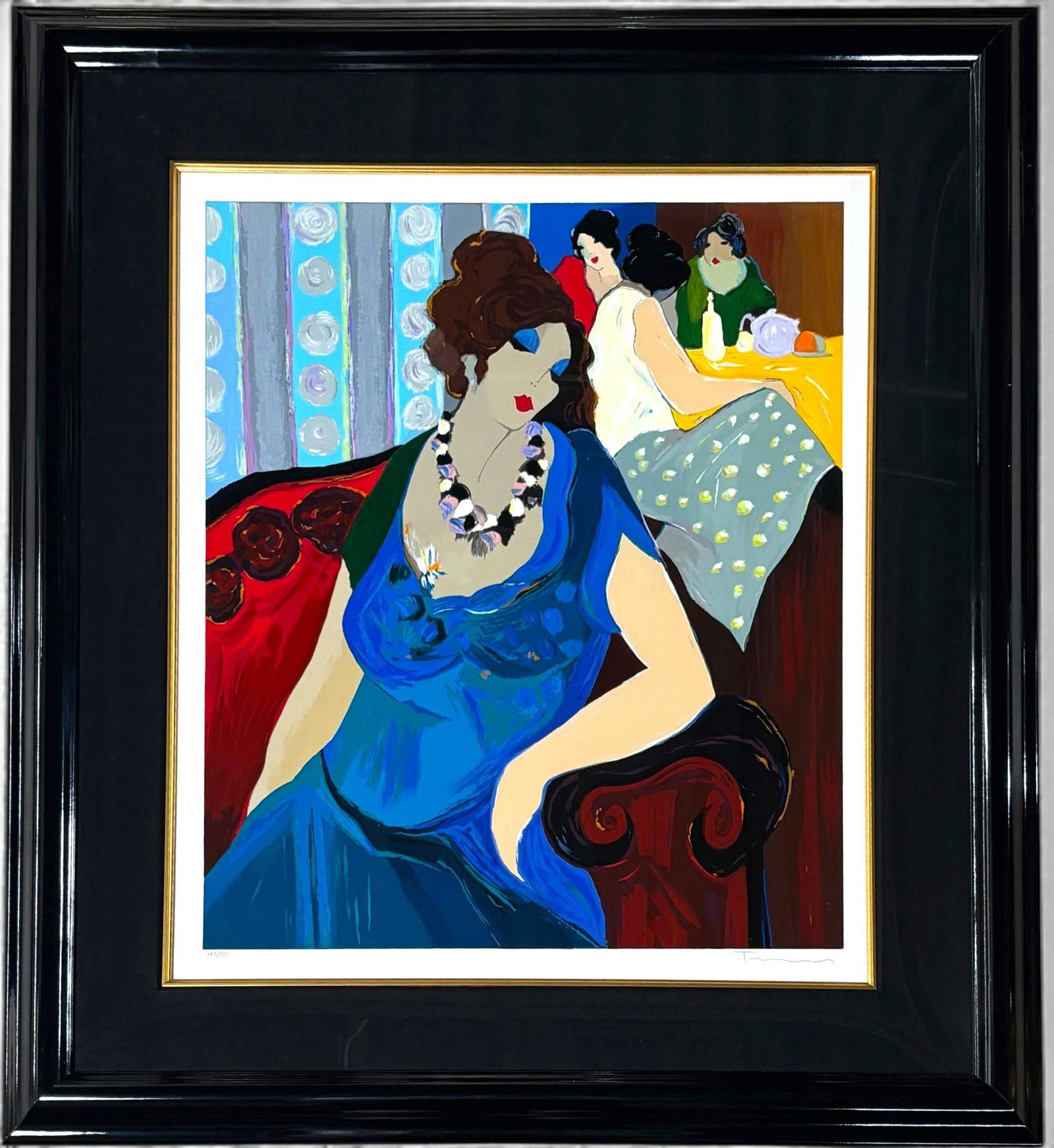 Expecting Cynthia Limited Edition Serigraph by Itzchak Tarkay (1 of 11)