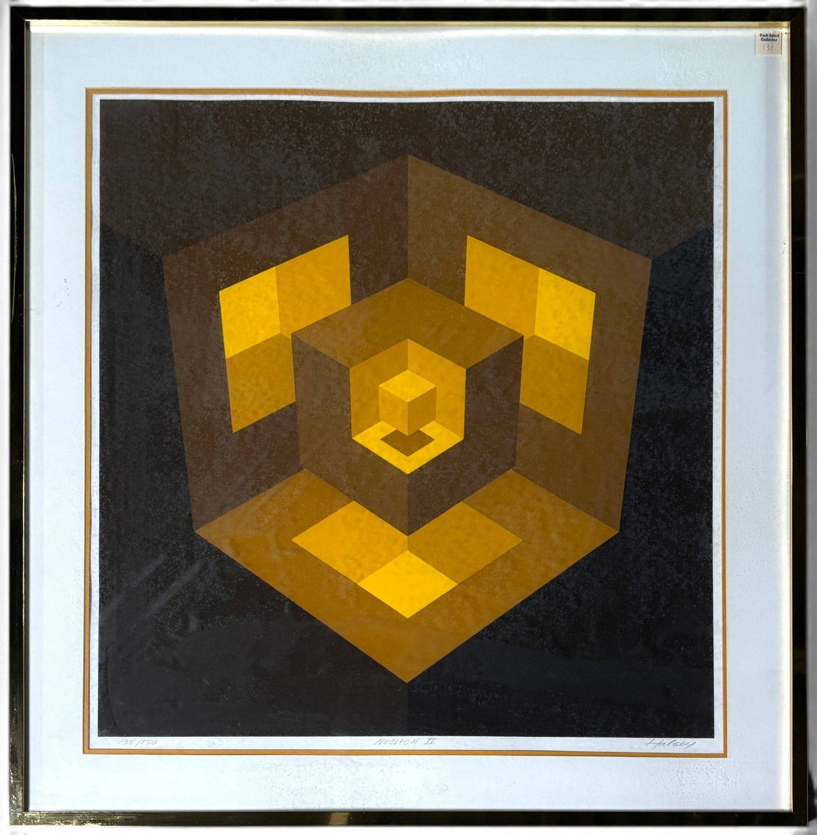 Nucleon II Op Art Serigraph by Brian Halsey with COA (1 of 10)