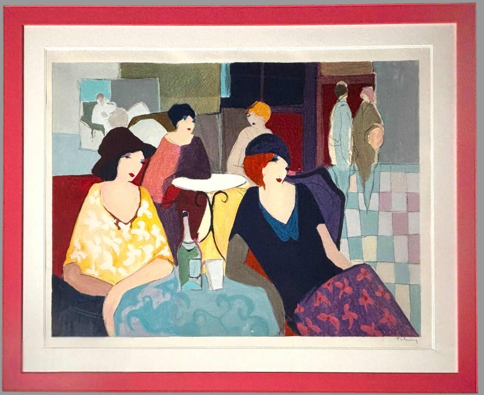 Itzchak Tarkay Signed Serigraph Aperitif Givon Publishers (1 of 10)