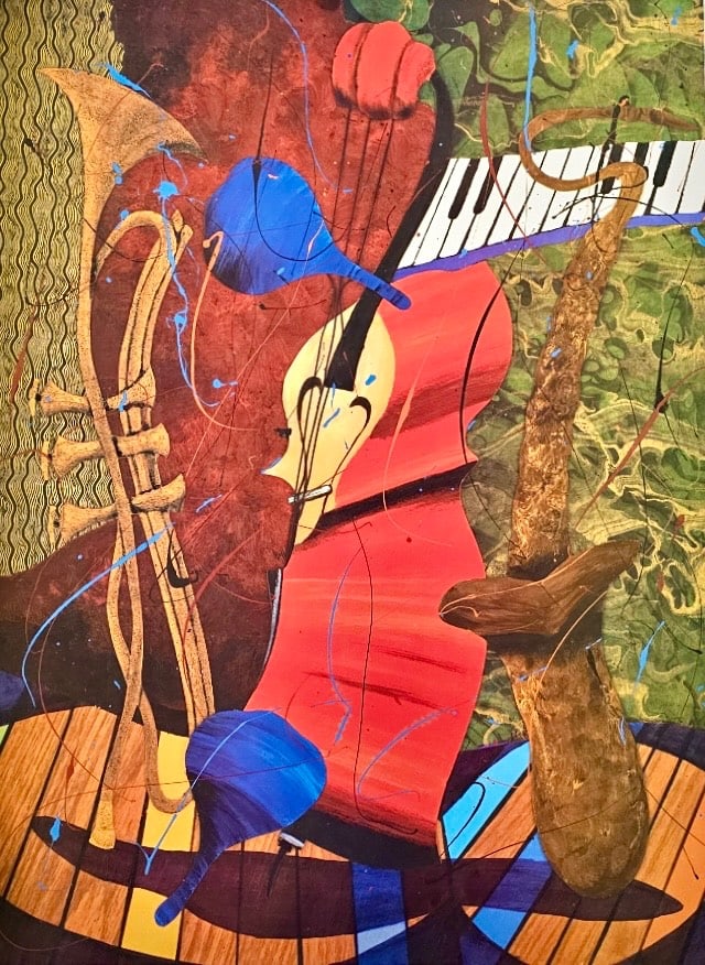 Instruments Imitating Life Seriolithograph by Marcus Glenn: A lithograph by artist Marcus Glenn titled Instruments Imitating Life, created in 2013. The artwork is detailed in color, printed on archival paper, and signed in the plate by the artist. Includes a c