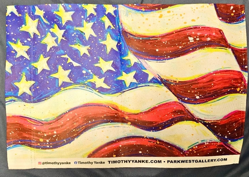 Pair of Tim Yanke Thank An American Original Garden Flags (1 of 4)