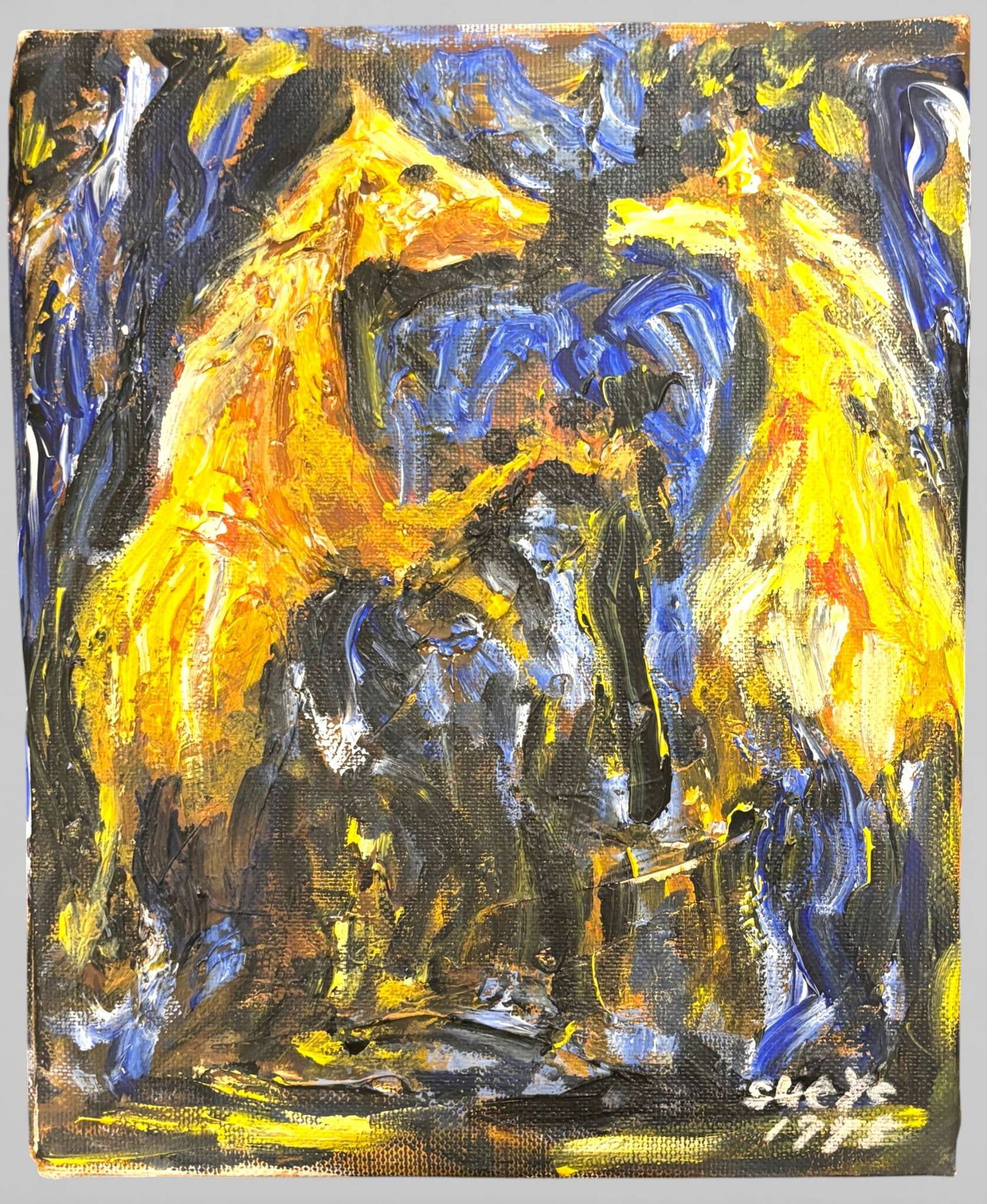 Sue Yee Oil on Canvas Abstract Painting, Signed and Dated 1992 (1 of 9)