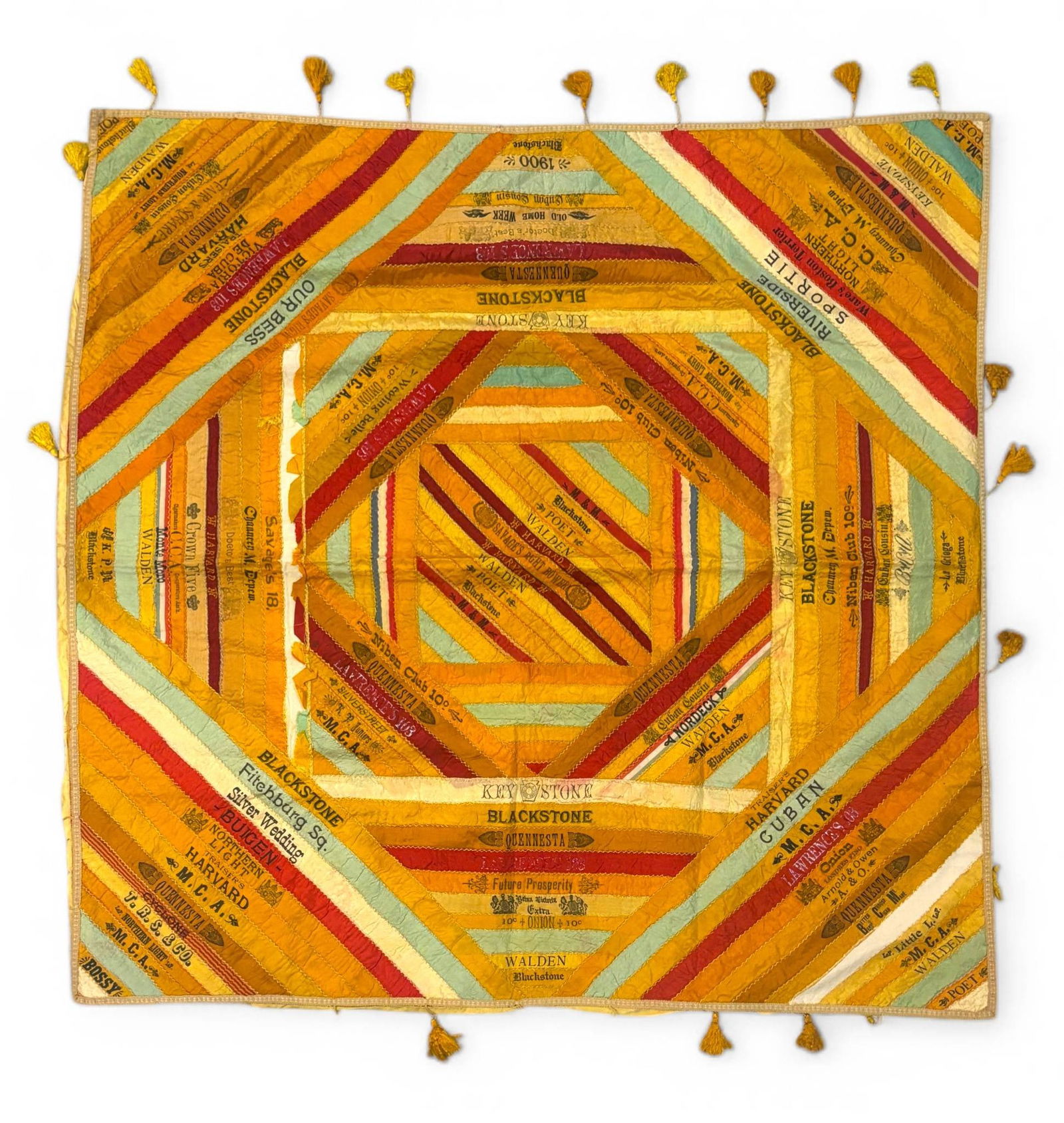 Antique Silk Cigar Bands Quilt (1 of 10)
