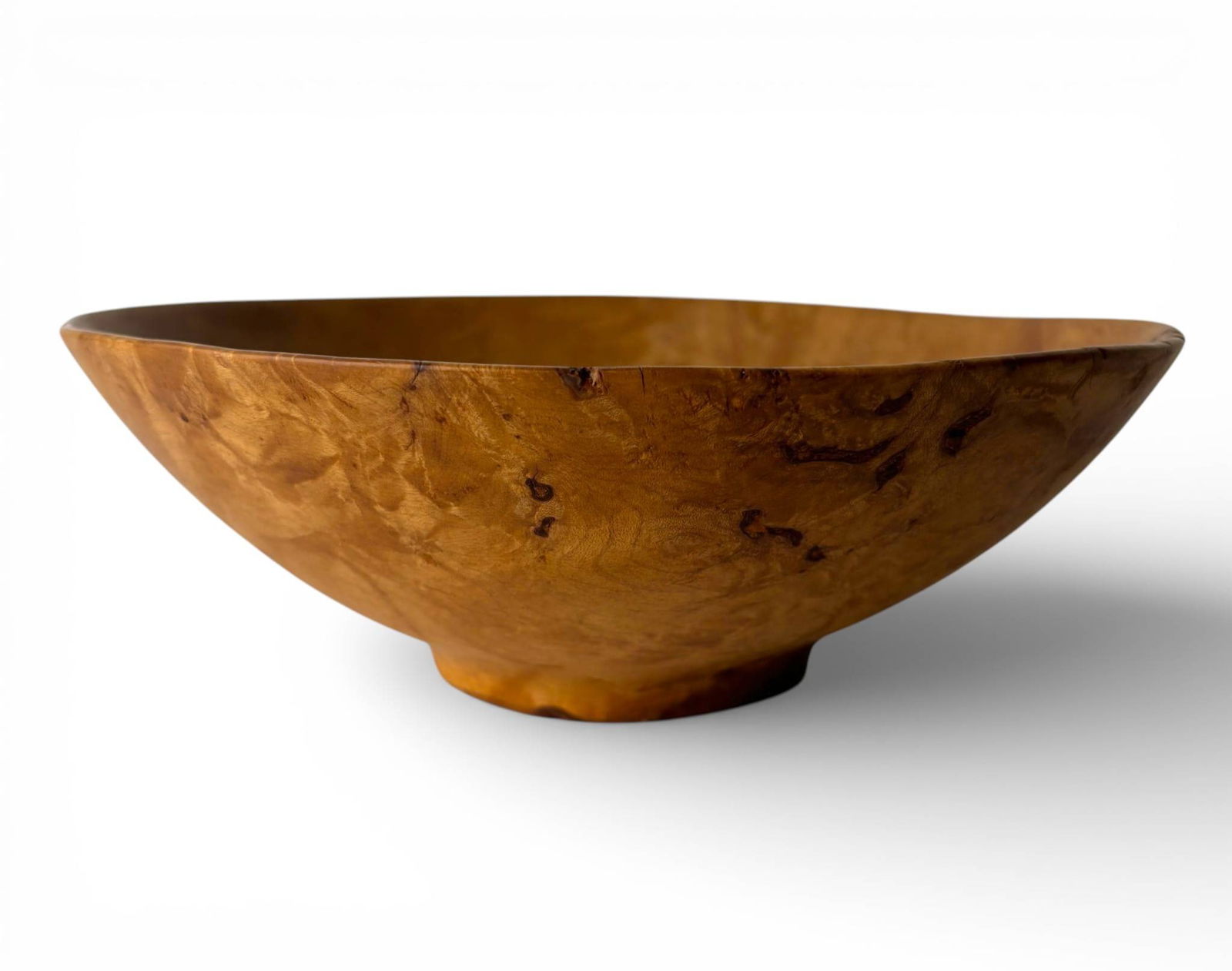 Hand Turned Burl Wood Bowl with Artist Signature (1 of 9)