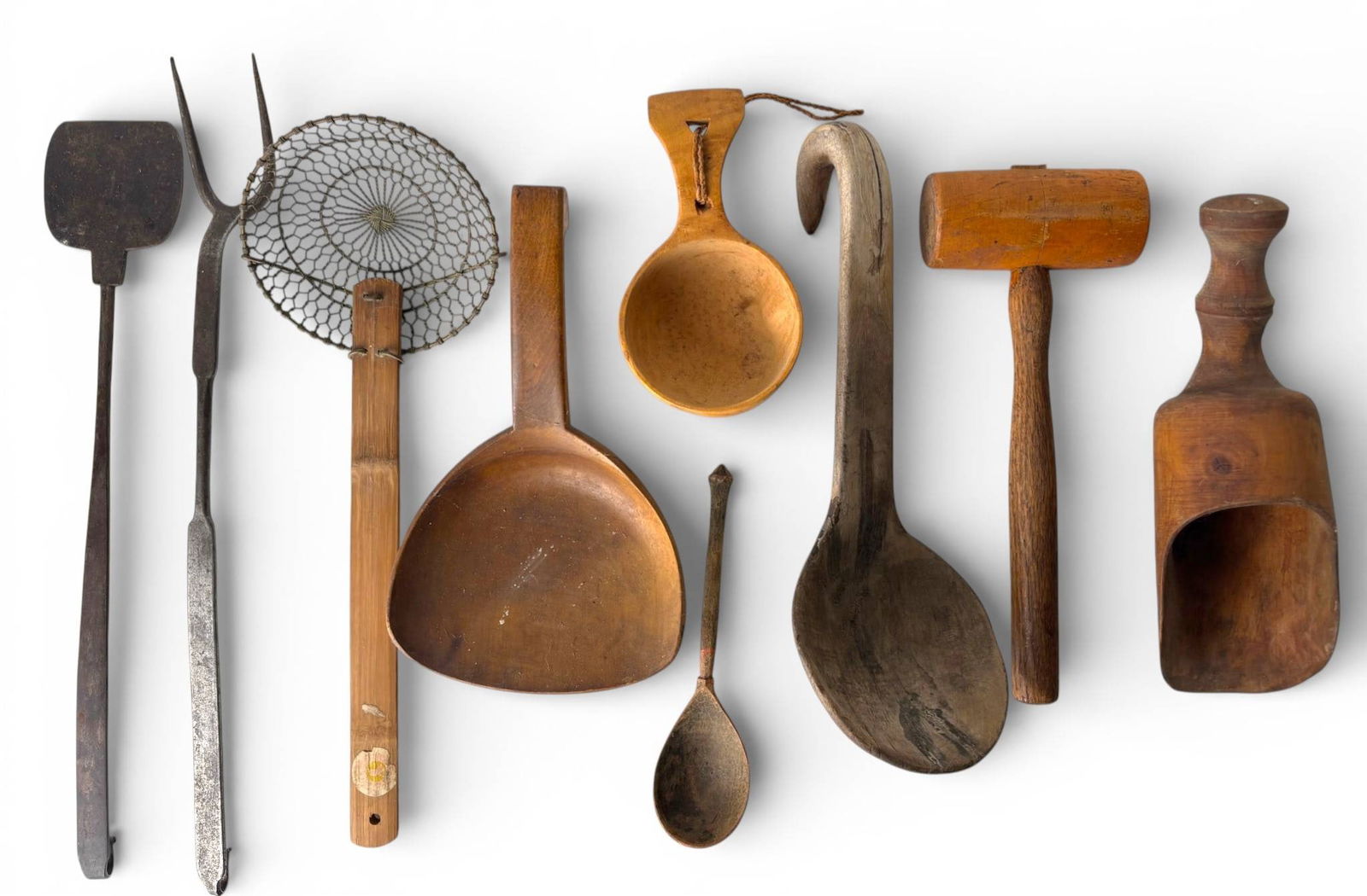Early and Antique Kitchen Utensils, Wood and Metal (1 of 13)
