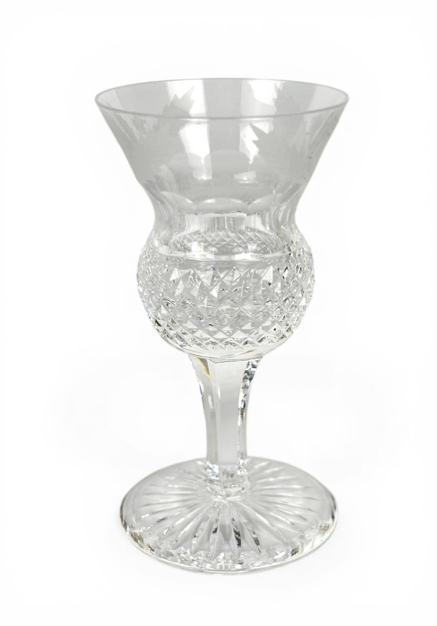 Four Edinburgh Crystal Thistle Cordials, Scotland (1 of 4)