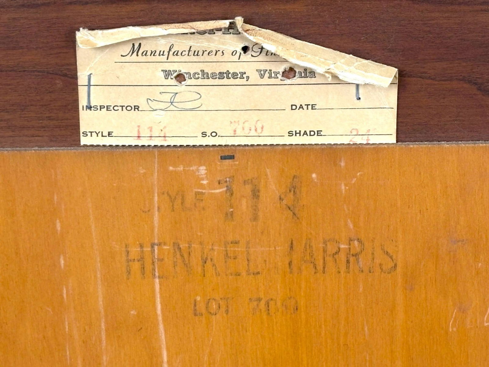 Henkel Harris Rectangular Wood Framed Mirror - 5