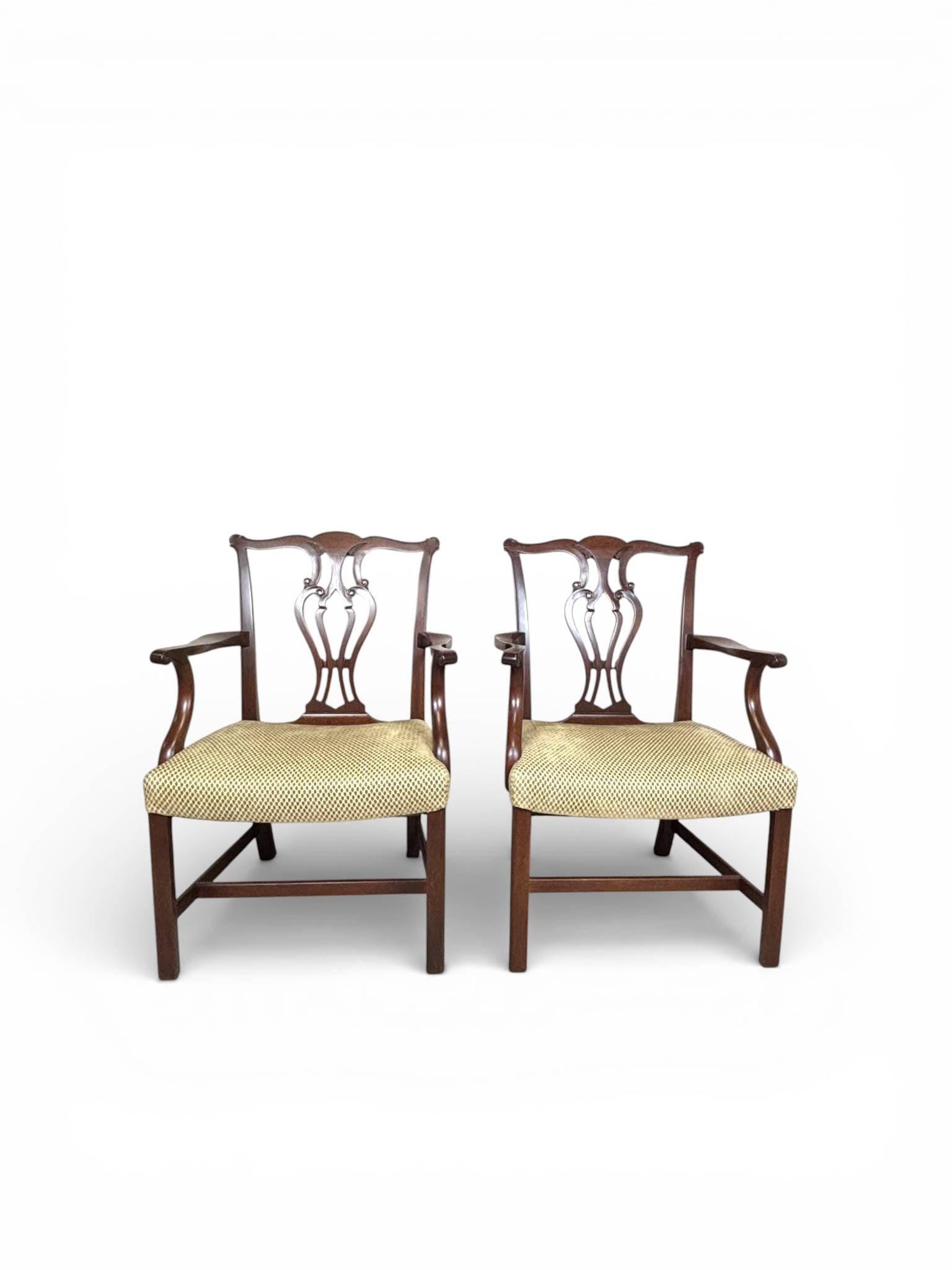 Saybolt Cleland Devon Chippendale Mahogany Armchairs (1 of 15)