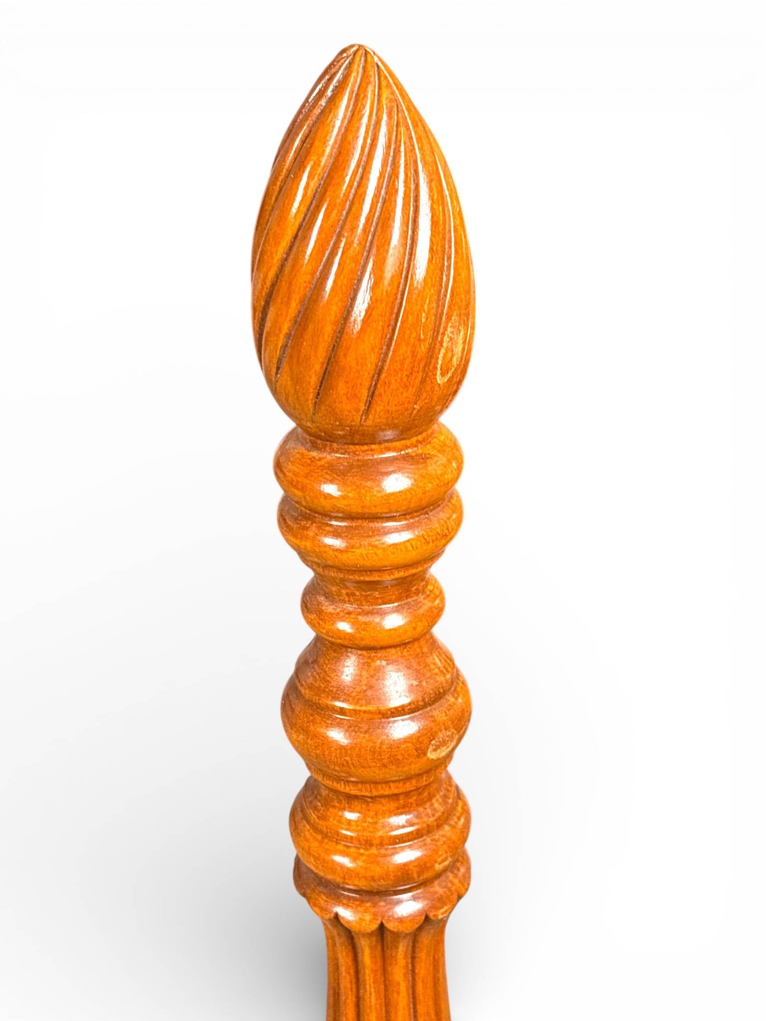 1930s Full Size Maple Bed Frame with Turned Posts - 4