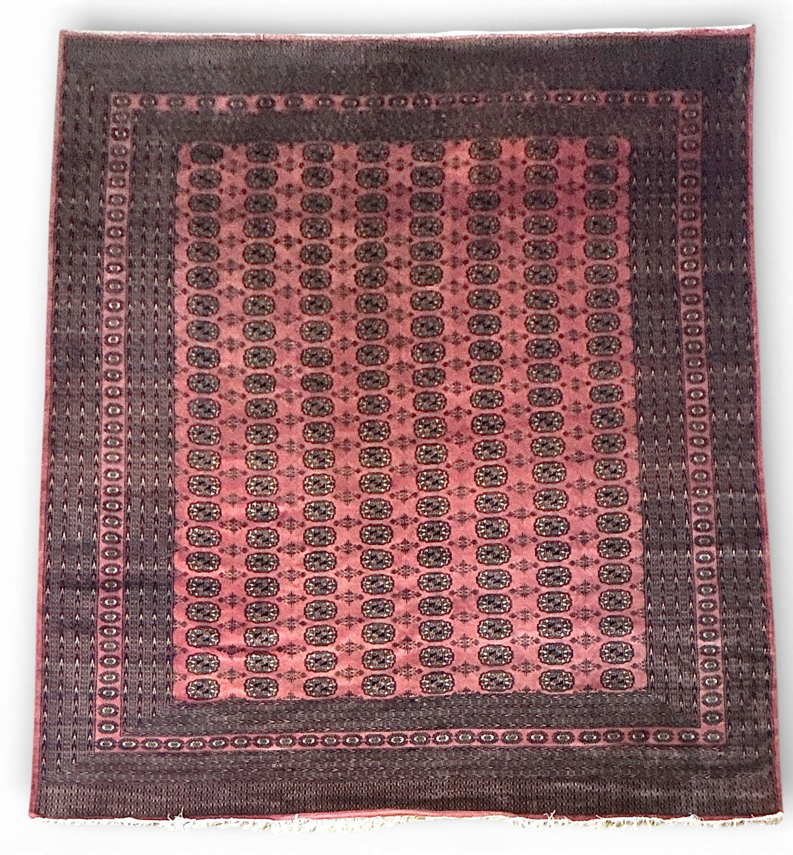 Pakistani Silk Princess Bokhara Rug, Late 20th Century 9 x 10 (1 of 13)