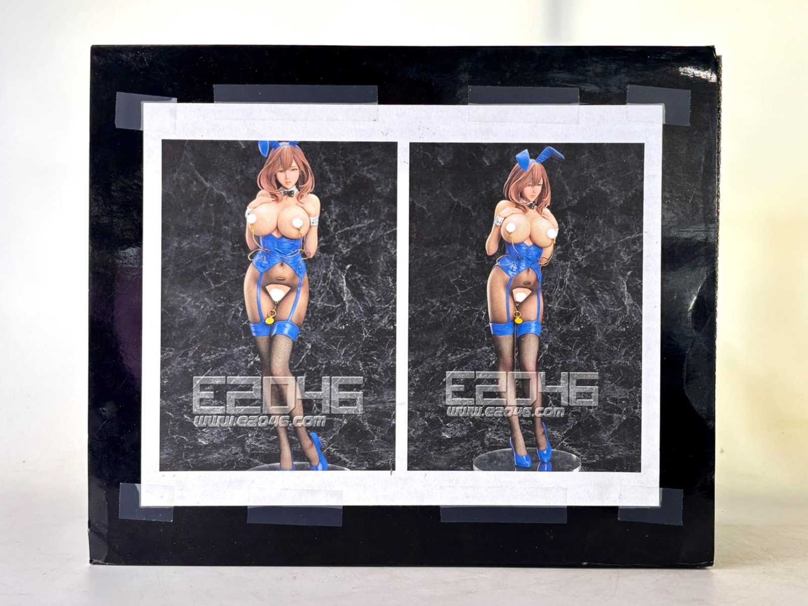 E2046 Pre-Painted 1/4 Scale Hiromi Suguri Bunny GATHERING: E2046 pre painted 1/4 scale figure of Hiromi Suguri in a blue bunny suit. Includes original packaging with foam inserts for secure storage and assembly guide. Figure features detailed design and craft