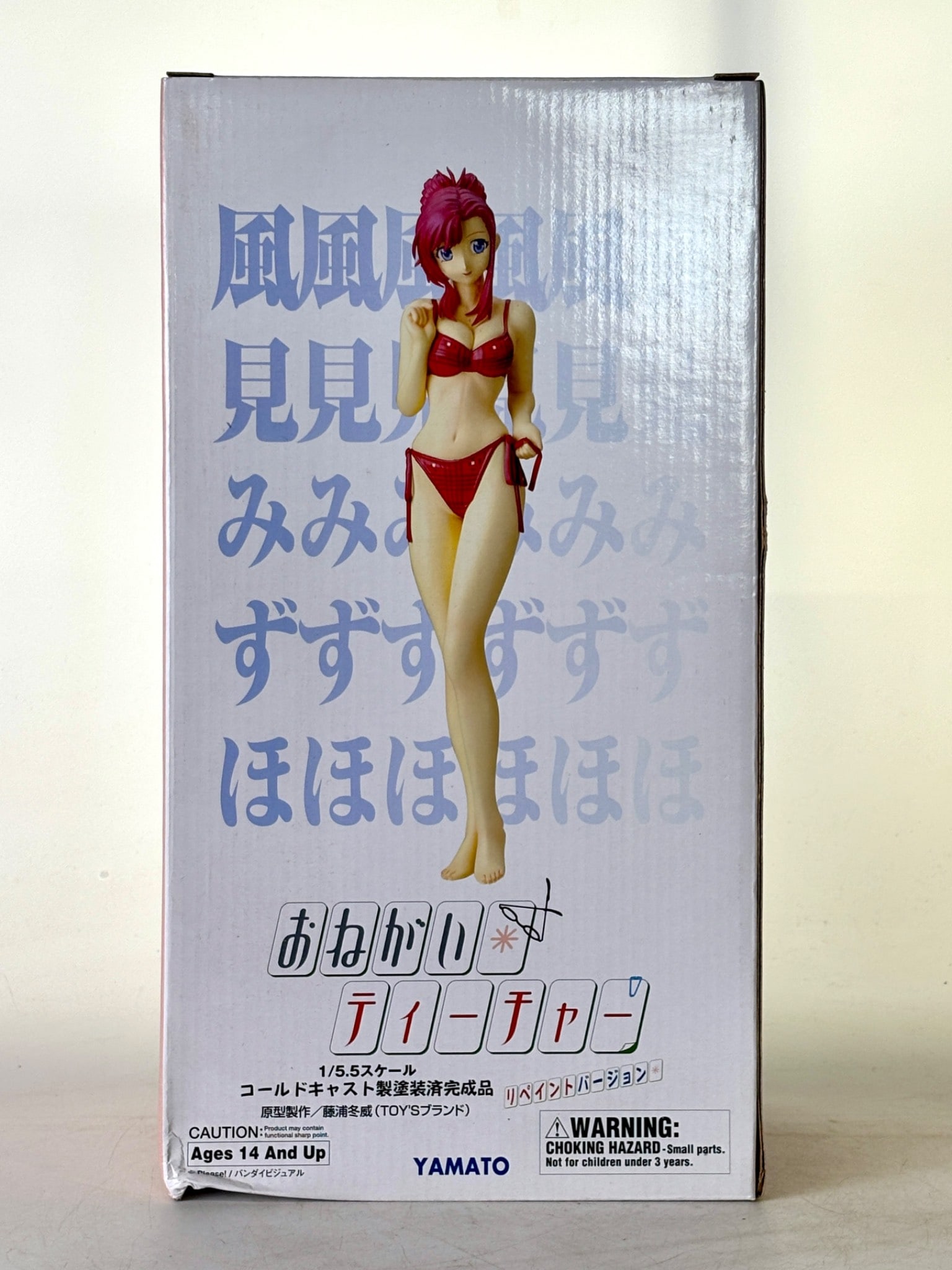 1/5.5 Scale Yamato Please Teacher! Mizuho Kazami PVC Figure: A 1/5.5 scale pre painted PVC figure by Yamato representing Mizuho Kazami from the anime Please Teacher The figure depicts the character wearing a red plaid bikini and is designed for display purposes