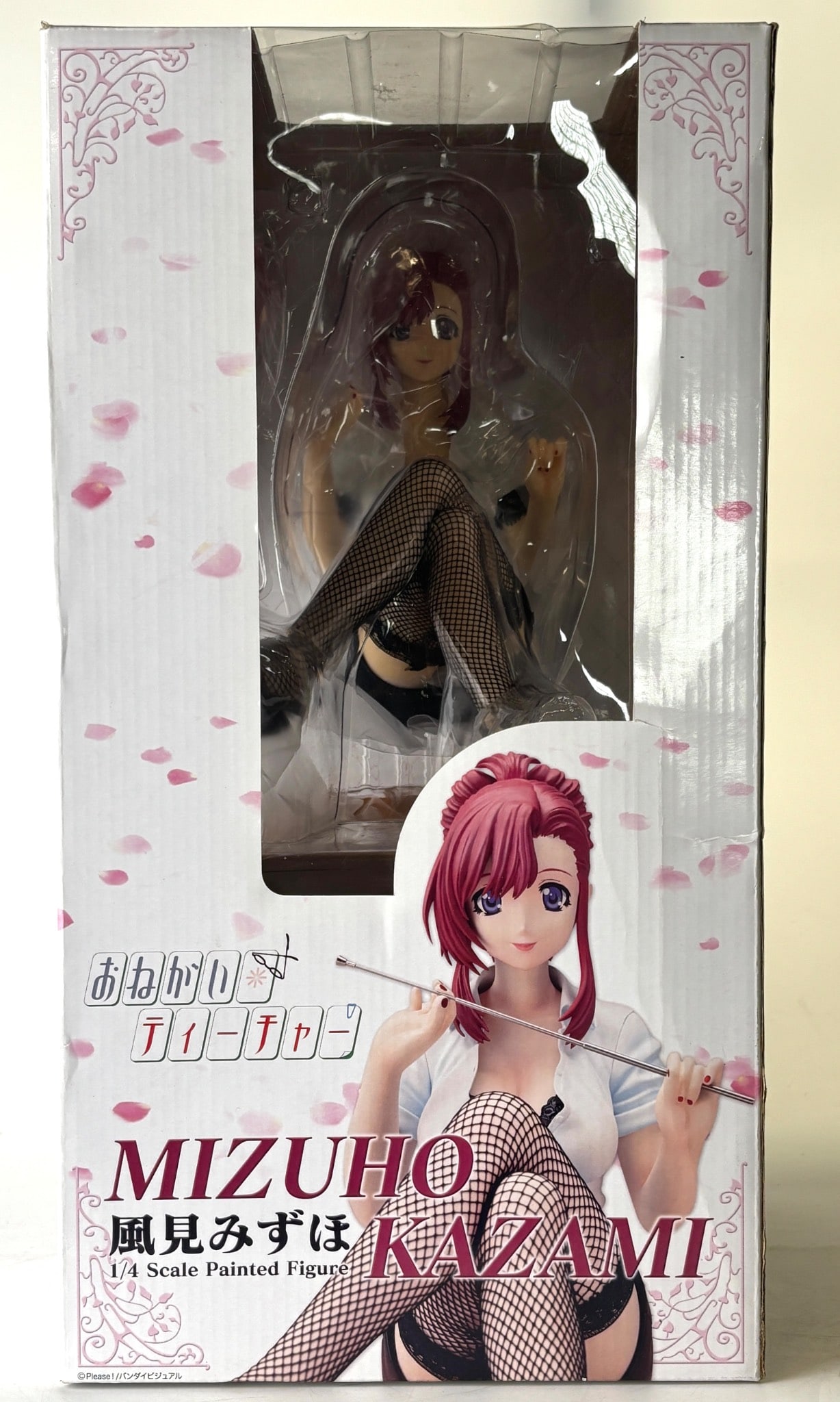 Mizuho Kazami 1/4 Scale Painted Figure Please Teacher: Mizuho Kazami character figure from the series Please Teacher. This is a 1/4 scale painted figure, showcasing the character in a seated pose with detailed features. The figure comes in its original un