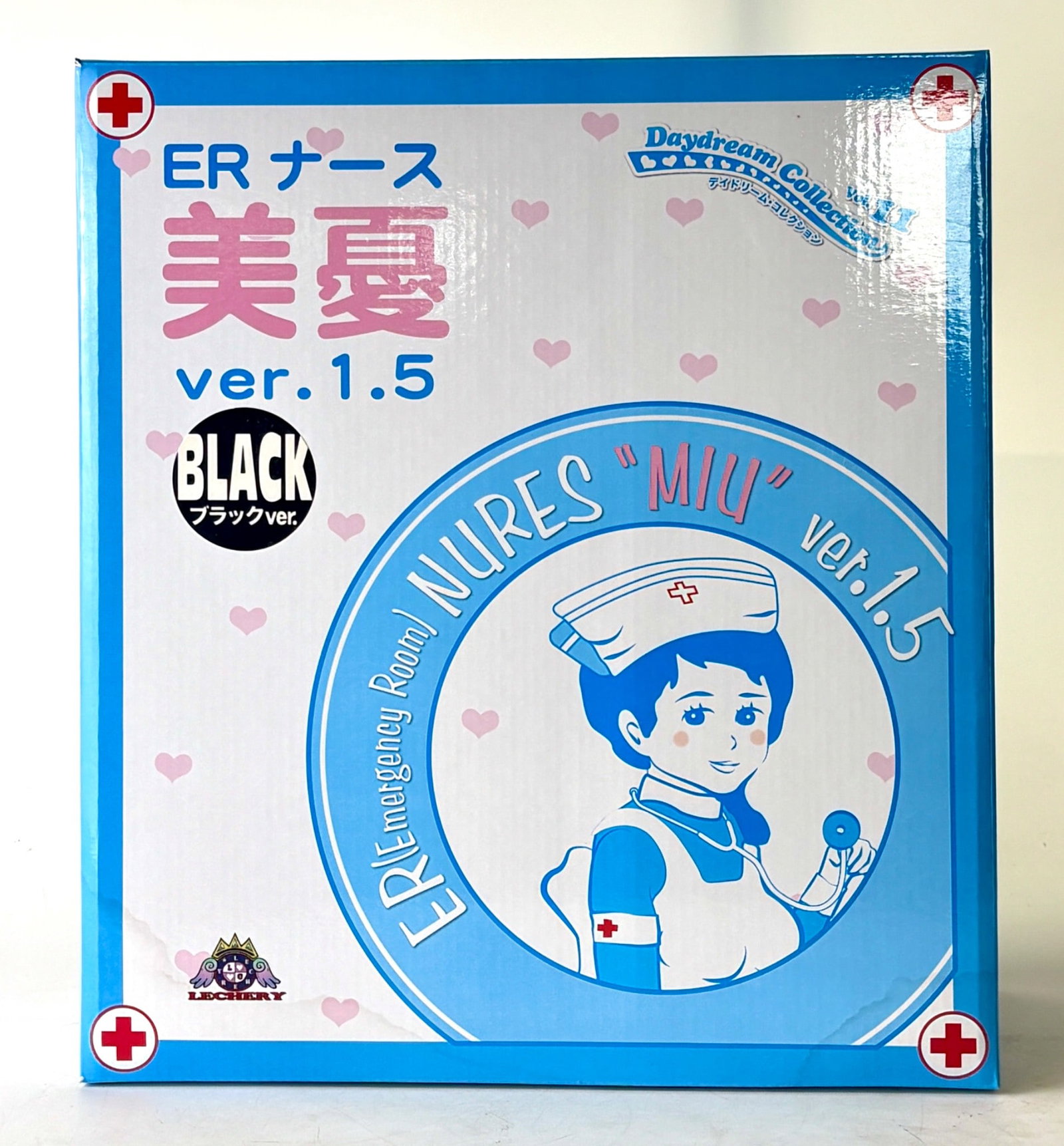 Daydream Collection Vol. 11 ER Nurse Miu Version: Emergency Room Nurse Miu Version 1.5 resin figure from the Daydream Collection Vol. 11 by Lechery, produced in 2013 by Ottoman. The scale is 1/6, suitable for collectors ages 15 and above. Packaged in