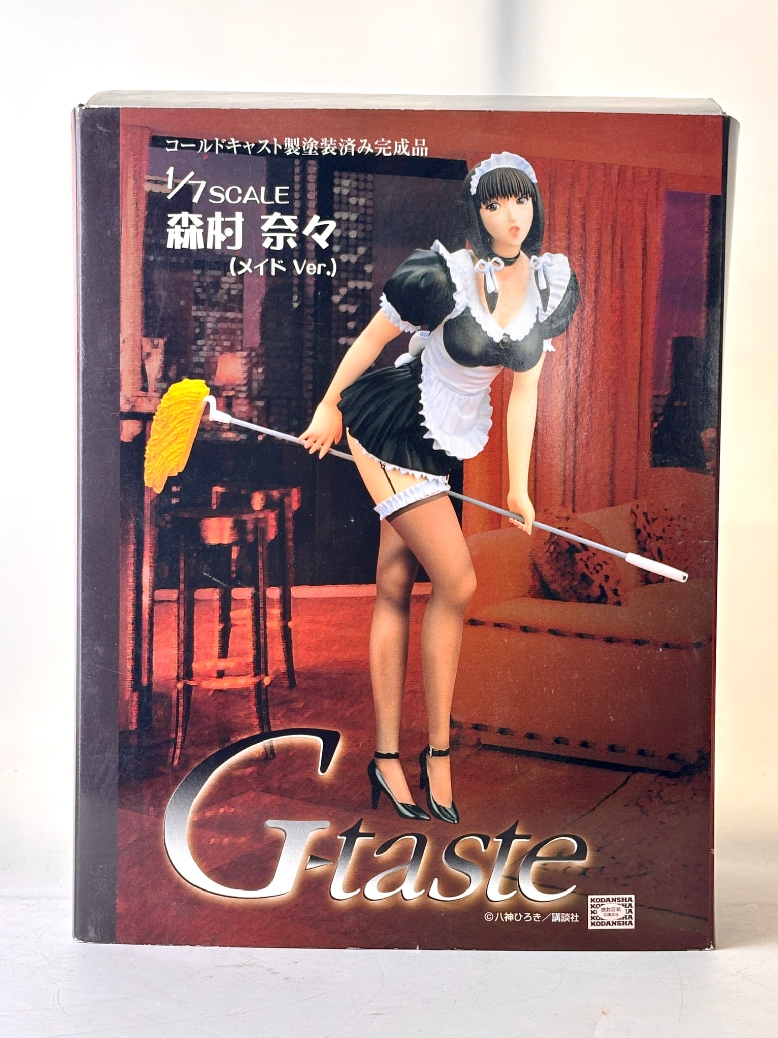 1/7 Scale Nana Morimura Maid Version Aizu Project: A 1/7 scale resin figure of Nana Morimura Maid Version from the G taste series, produced by Aizu Project. The figure features a detailed representation of a maid outfit with black and white accents, h