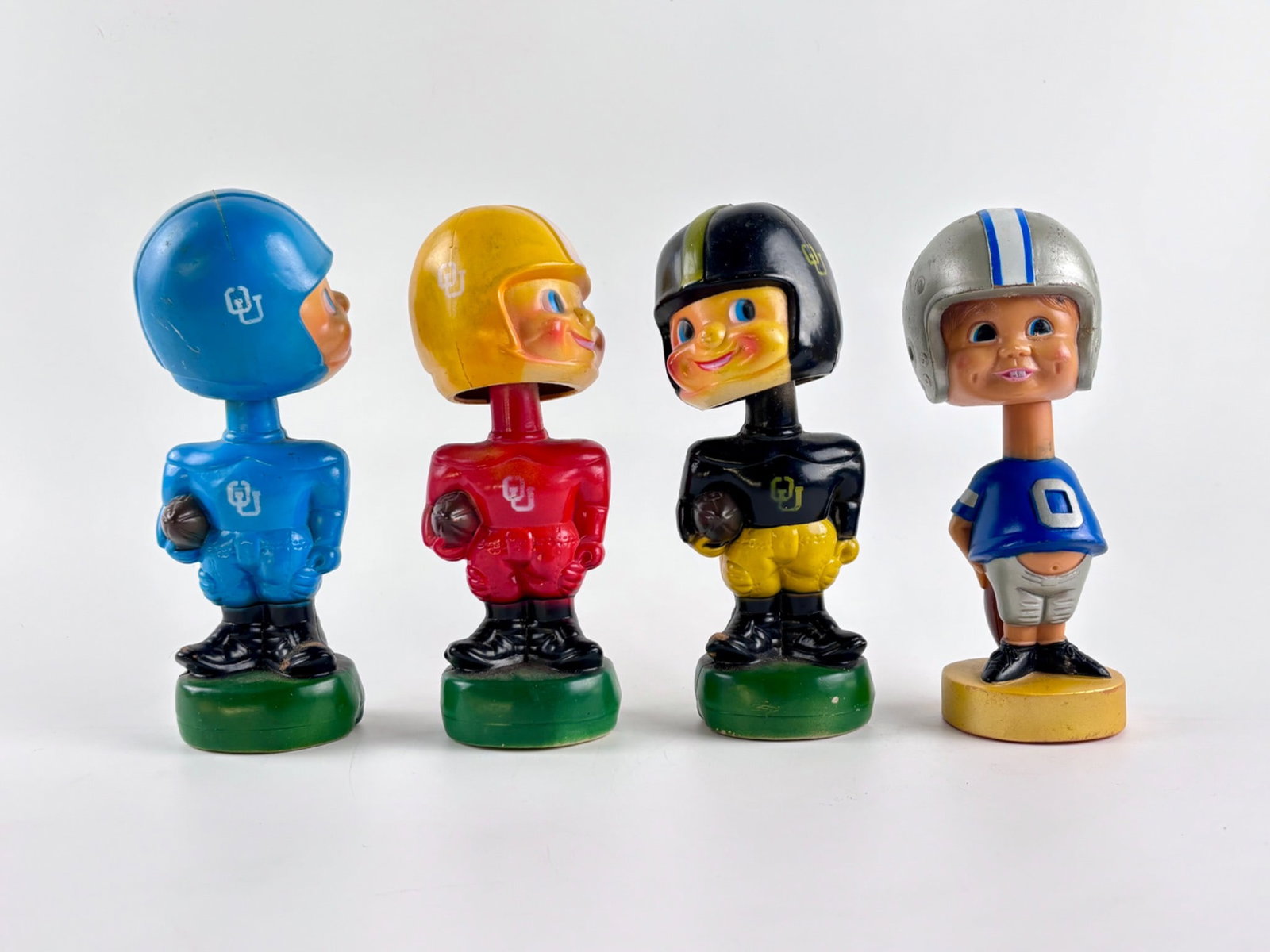 Four Vintage Football Player Bobblehead Figures OU (1 of 11)