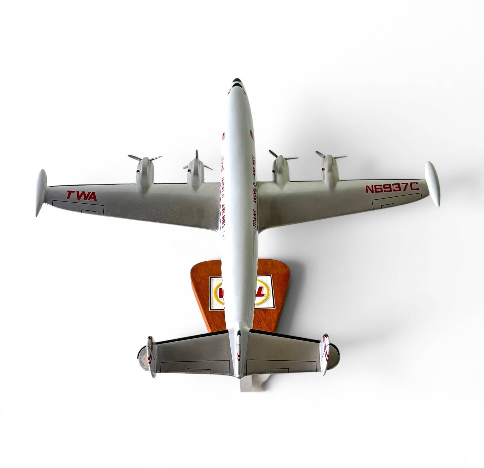 TWA Lockheed Constellation Super G Model Airplane - 2